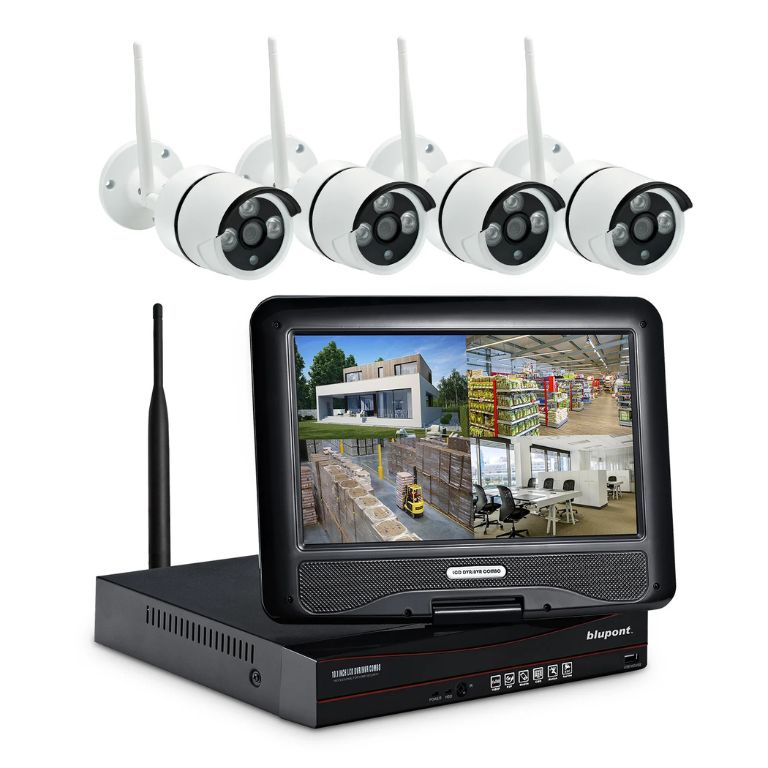 DVR  Security System With Monitor 1080p (8 Camera Capable) 1TB Wired DVR System