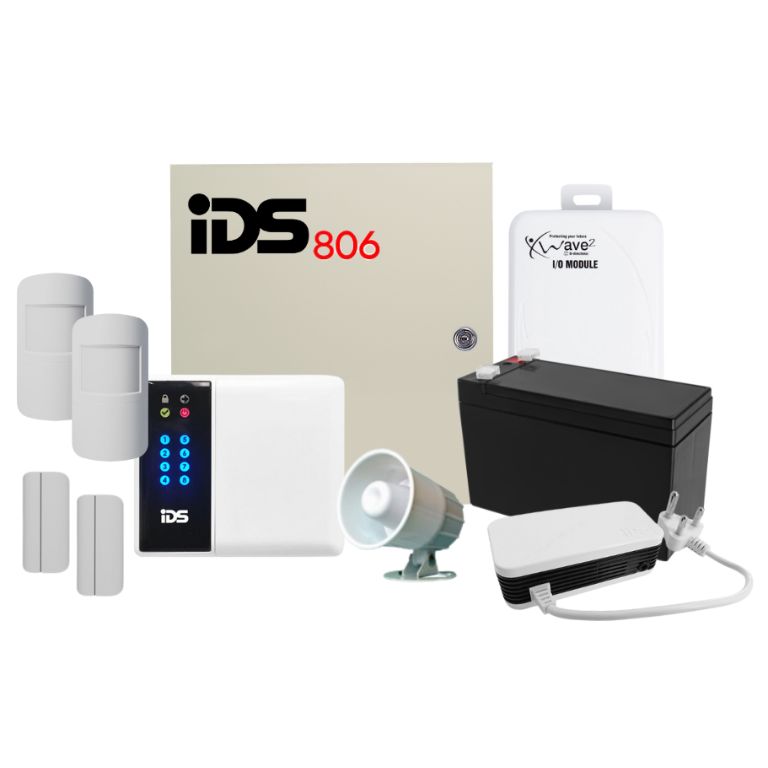 Wireless Burglar Alarm Kit, Sensors, Siren and Magnetic Door Sensor